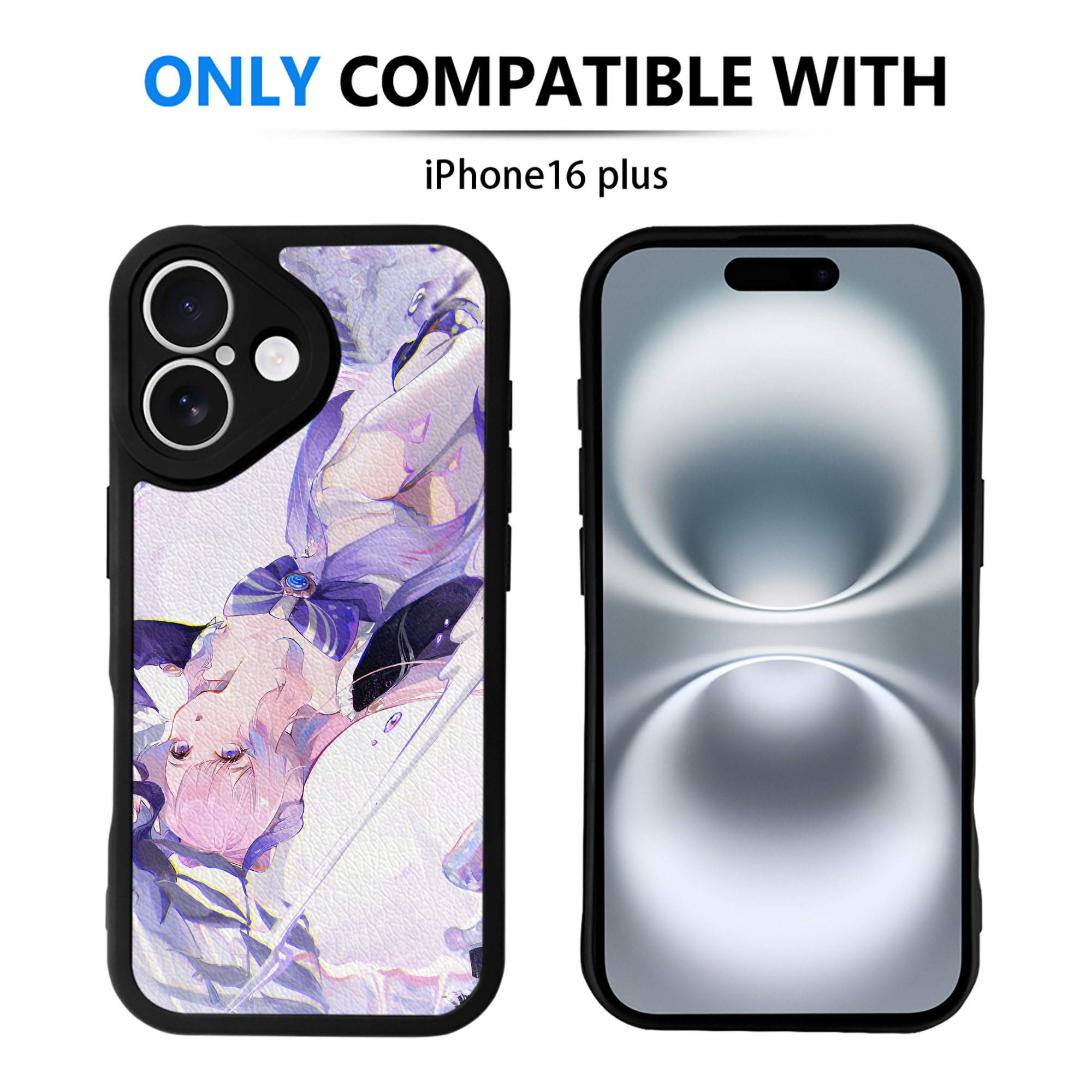 げんし神 genshin 【iPhone 16シリーズ対応】シリコンスマホケース（レザー調） 材質：シリコン